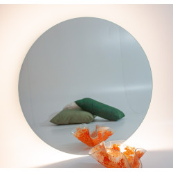 80 cm Apvalus  veidrodis su Led dekoratyviu apšvietimu ir sensoriniu jungtuku